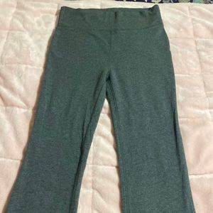 Gray, Size Small, flare yoga pants.